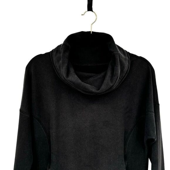 Lululemon Kick The Cold Funnel Neck Sweatshirt Black Size 6 - Picture 4 of 9